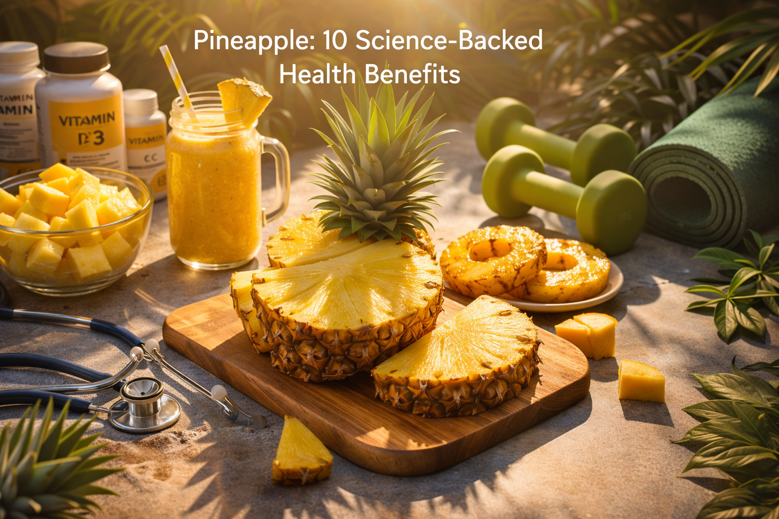 The Powerful Health Benefits of Eating Pineapple: A Scientific Review